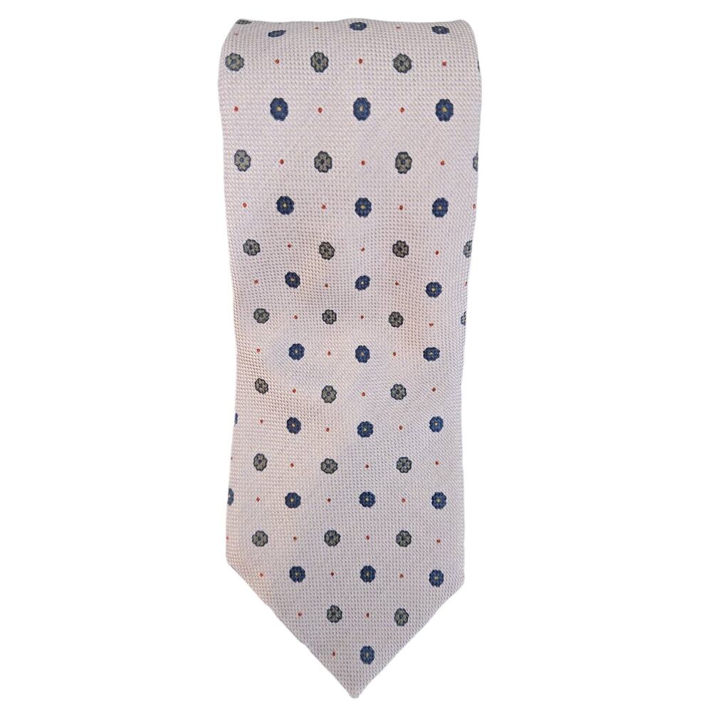 Ermenegildo Zegna Purple Lilac Floral Motif‎ Silk Tie